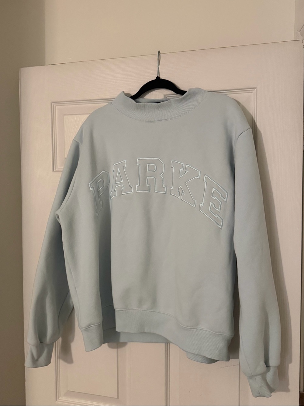Parker Pale Blue Crewneck Sweater